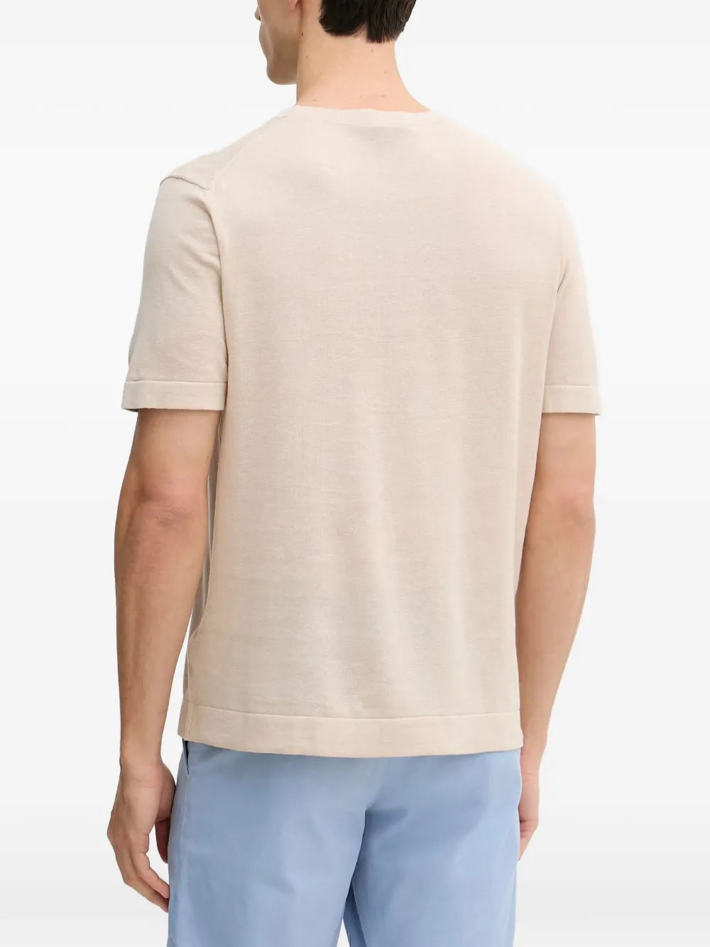 Mos Mosh T-shirt met ronde hals Beige