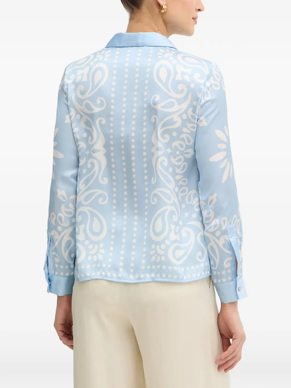 Morgan Overhemd met paisley-print Blauw
