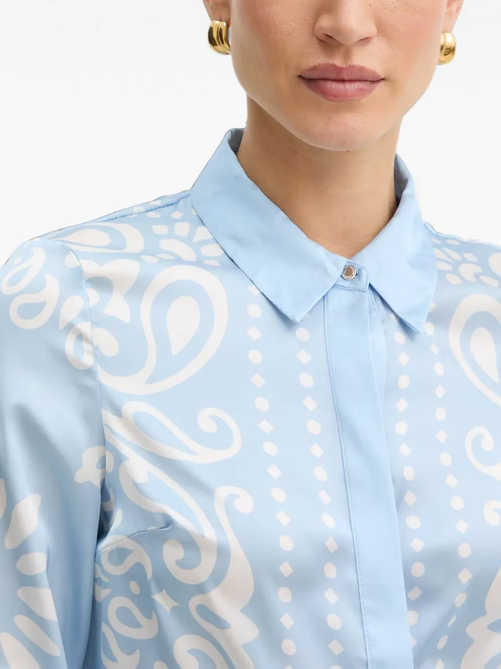 Morgan Overhemd met paisley-print Blauw