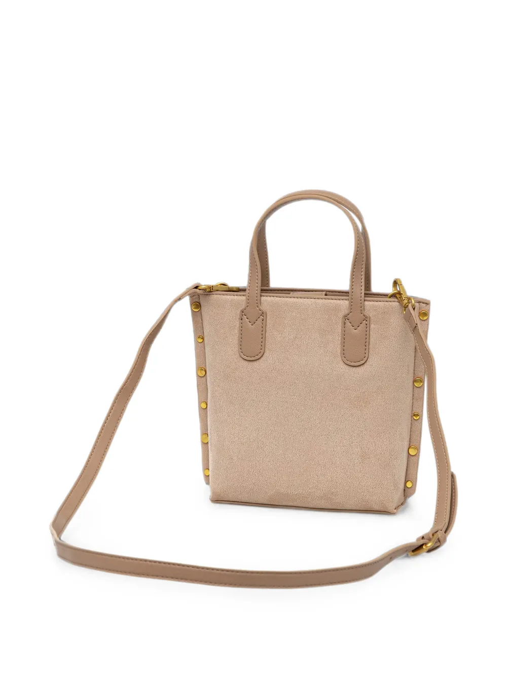 Morgan Shopper verfraaid met studs Beige