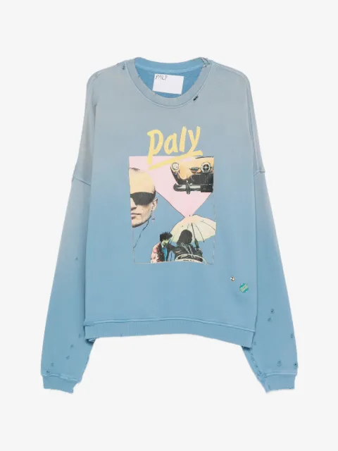 Paly crew-neck graphic-print sweatshirt