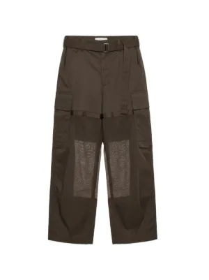 Sacai x Carhartt WIP Belted Cargo Pants | Green | FARFETCH CA