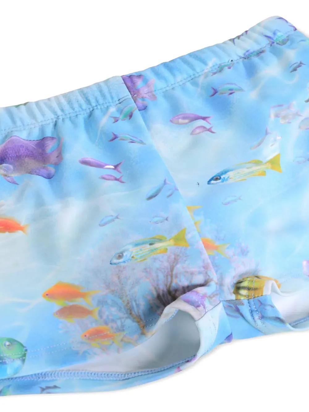 Molo Nansen zwembroek met vissenprint Blauw