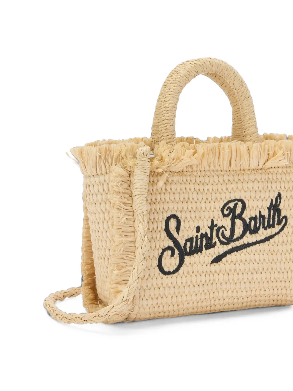 MC2 Saint Barth Vanity shopper met franjes Beige