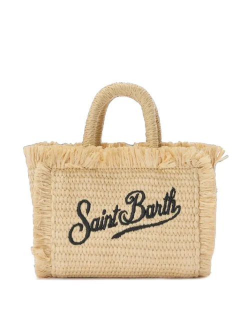MC2 Saint Barth Vanity fringed-trim mini tote bag
