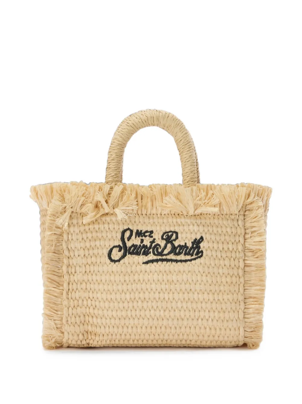 MC2 Saint Barth Vanity shopper met franjes Beige
