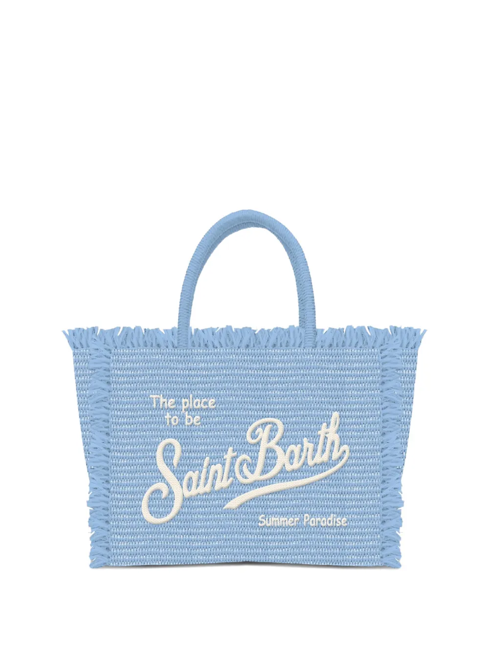 MC2 Saint Barth Kids embroidered-logo tote bag - Bleu