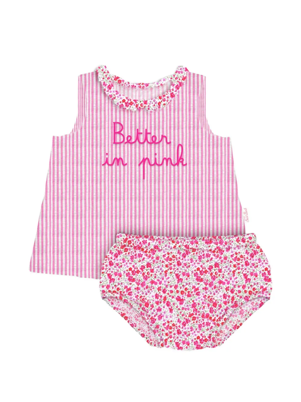 MC2 Saint Barth Kids Abbie blouse (set of two pieces) Roze