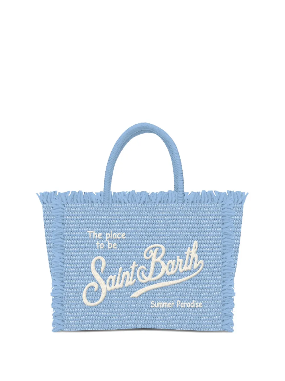 MC2 Saint Barth Kids sac cabas Saint Barth à franges - Bleu
