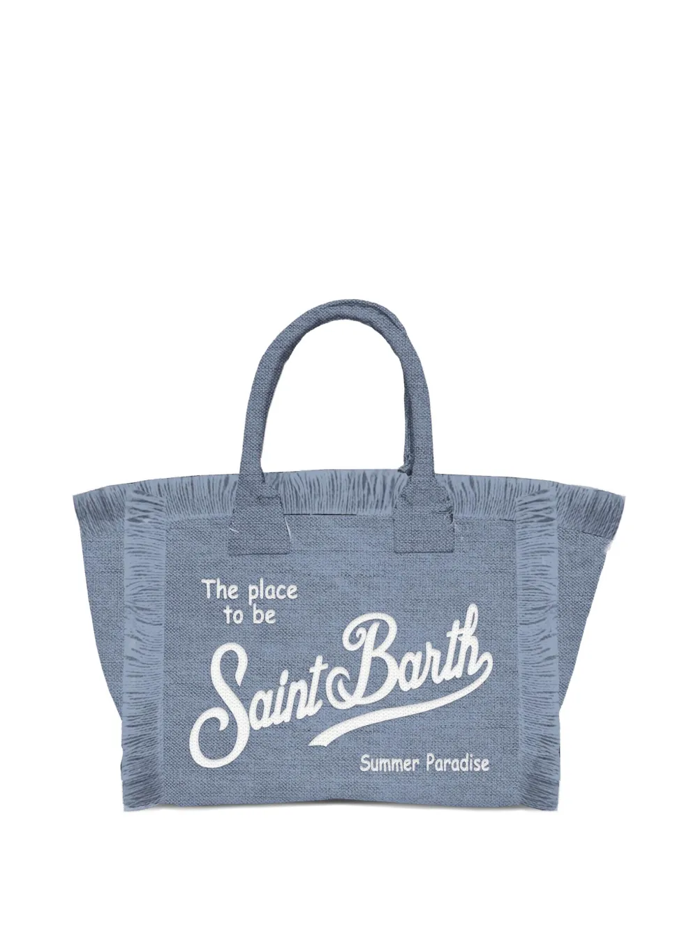 MC2 Saint Barth fringed-trim Tote Bag | Blue | FARFETCH