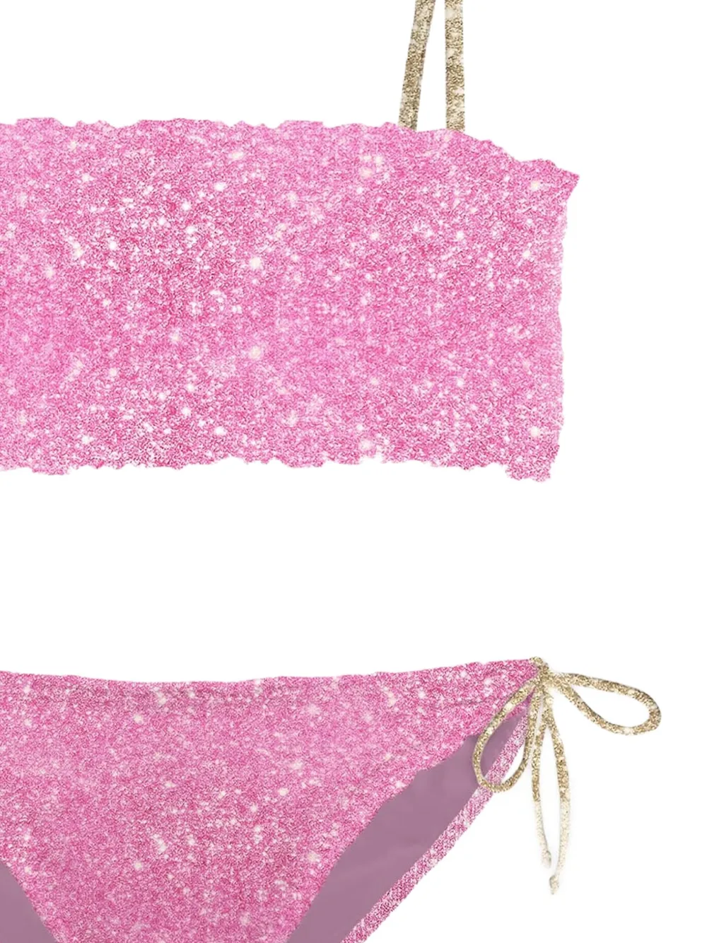 MC2 Saint Barth Kids lurex knit bikini Roze