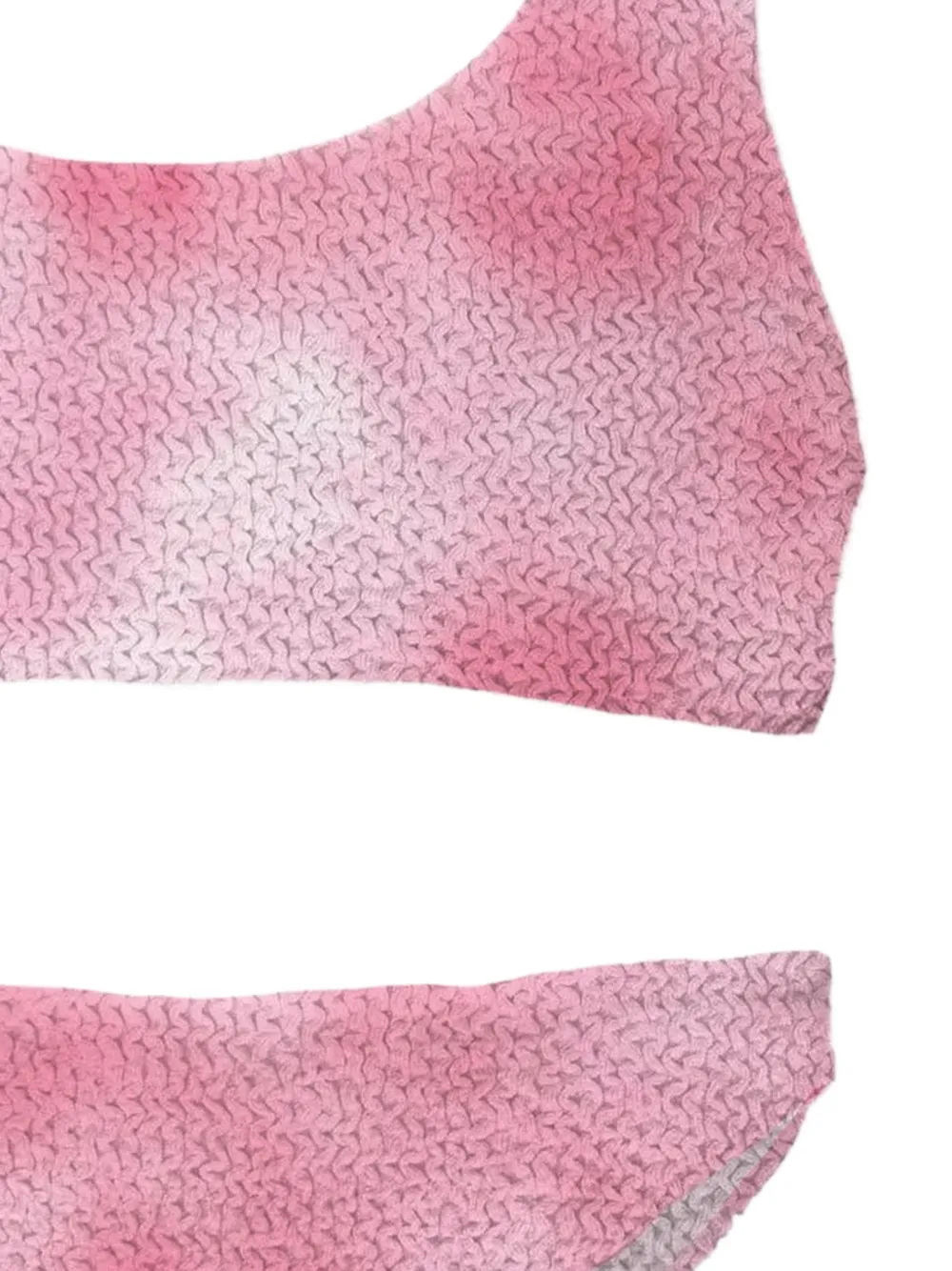 MC2 Saint Barth Kids Bikini met gekreukt effect en vervaagd effect Roze