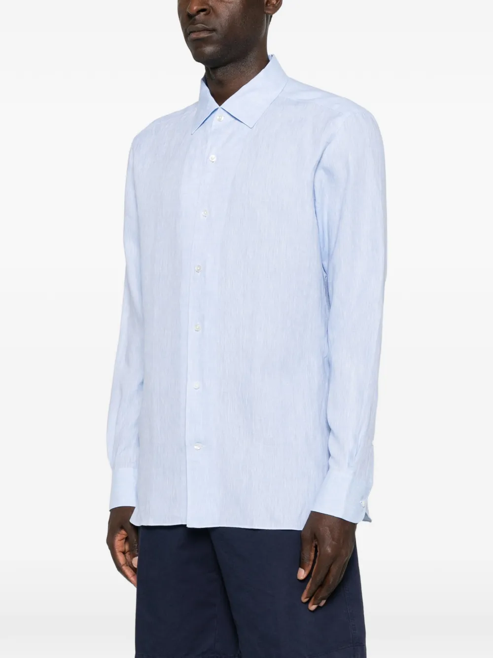 Zegna Button-up overhemd Blauw