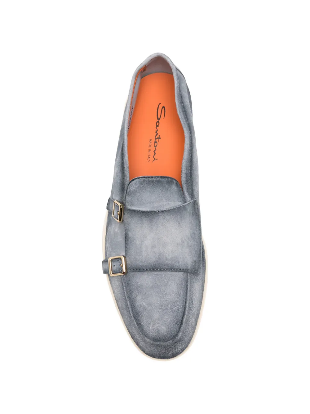 Santoni double-strap monk shoes Blauw