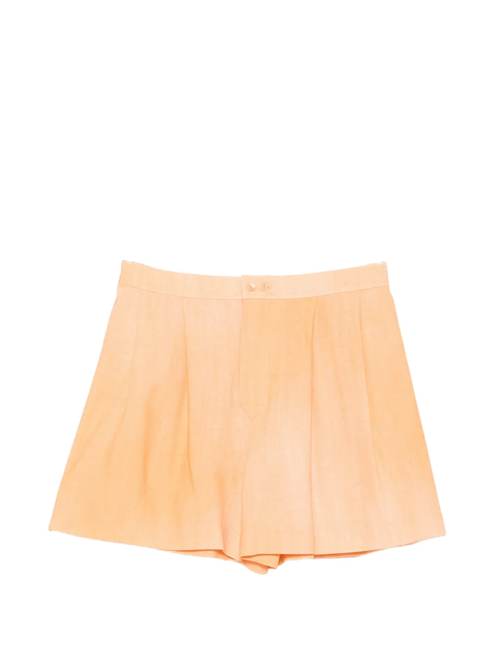 Ermanno Scervino pleated buttoned shorts - Arancione