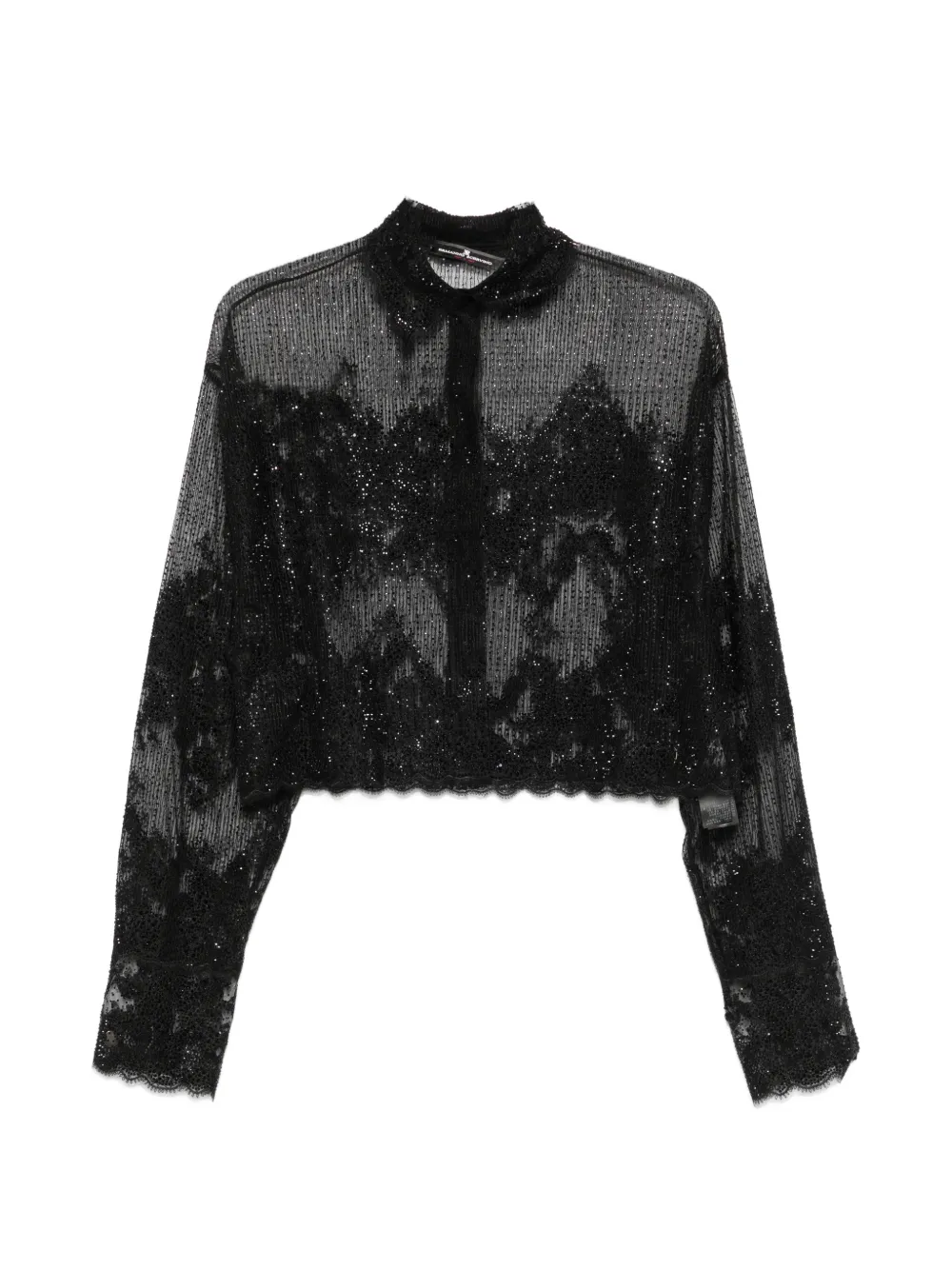 Ermanno Scervino sequin-embellished buttoned shirt - Nero
