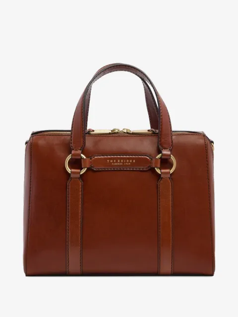 The Bridge large leather tote bag