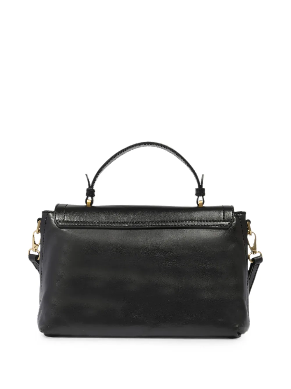 The Bridge Leren shopper Zwart
