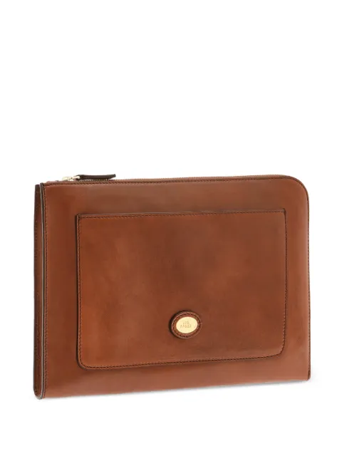 The Bridge logo-plaque leather document holder
