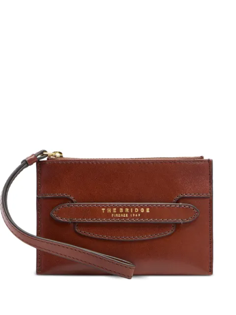 The Bridge logo wristlet clutch bag