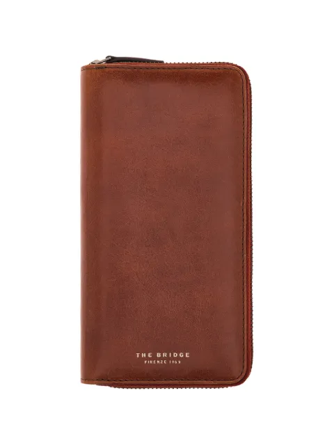 The Bridge zip-around leather wallet