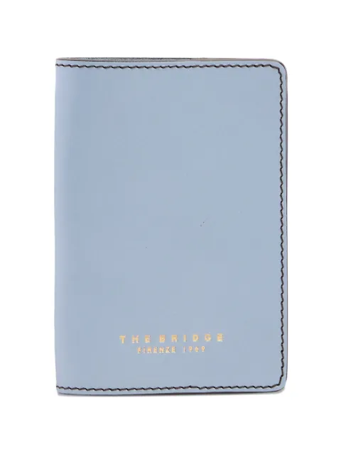 The Bridge logo-print leather passport holder
