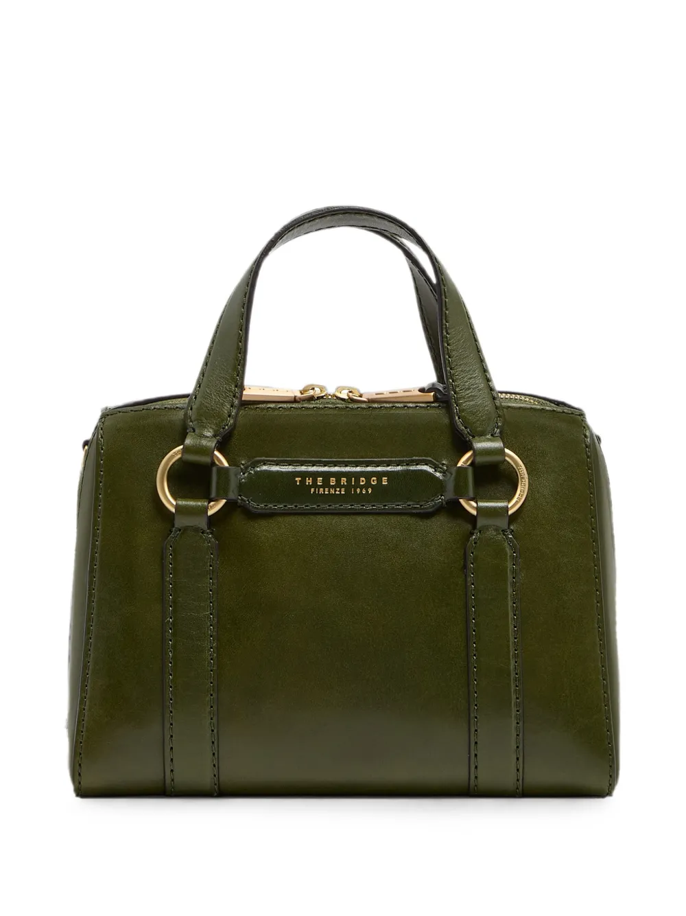 The Bridge Laura leather shoulder bag - Verde