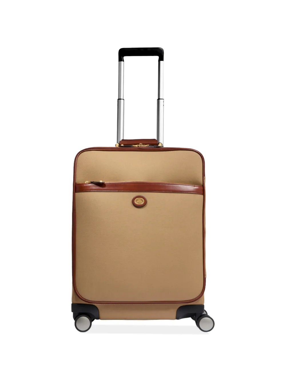 The Bridge Story Viaggio Softi leather-trim canvas suitcase | Neutrals | Image 1