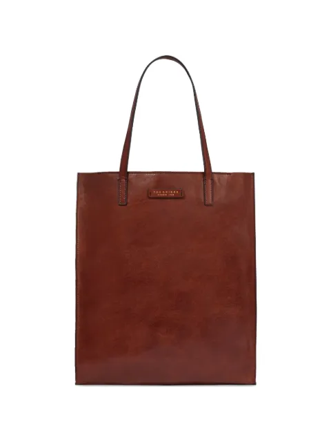 The Bridge logo-plaque leather tote bag