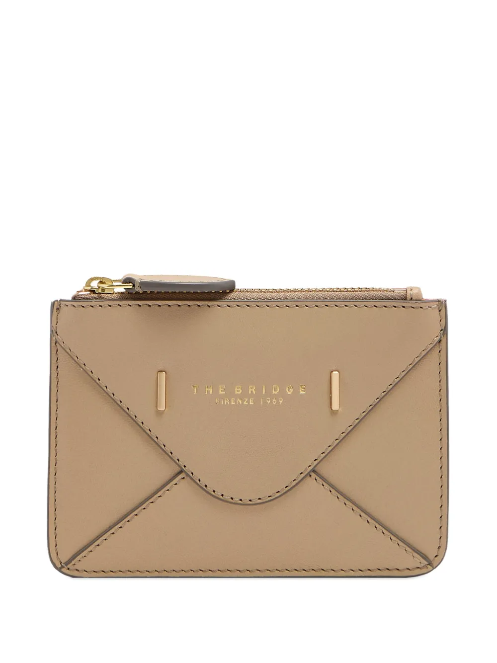 The Bridge zip-fastening leather card holder - Toni neutri