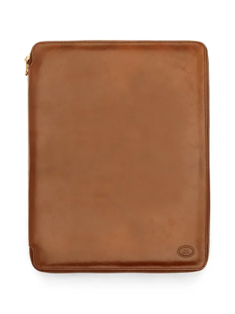 The Bridge large leather zip-around notepad holder