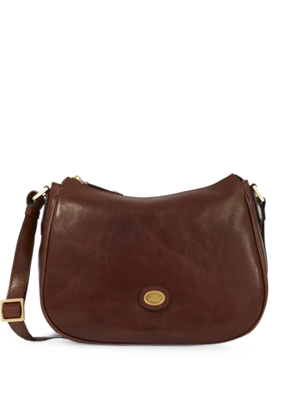 The Bridge Borsa a tracolla con applicazione logo - Marrone