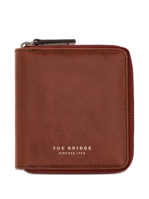 The Bridge zip-around leather wallet