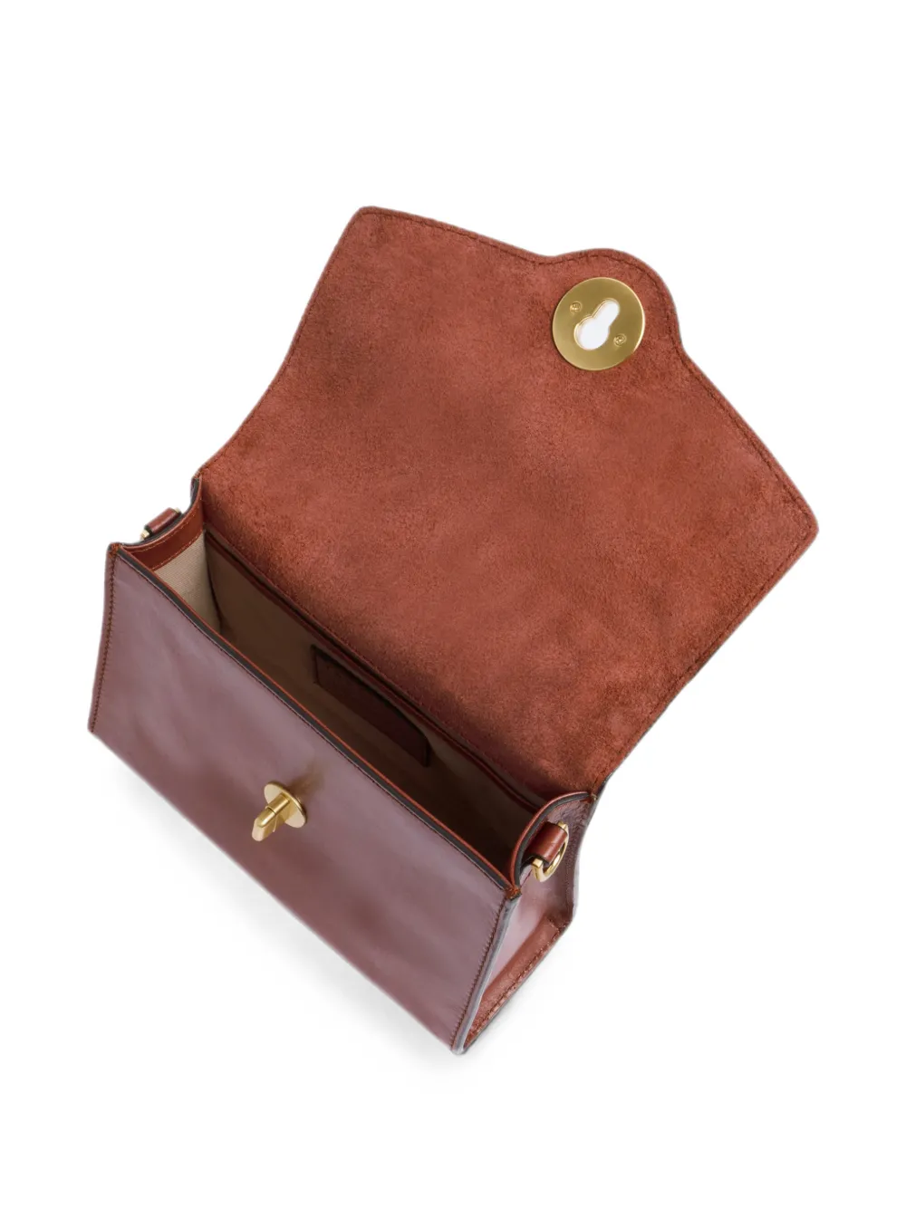 The Bridge Leren shopper Bruin