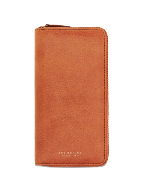 The Bridge zip-around leather wallet