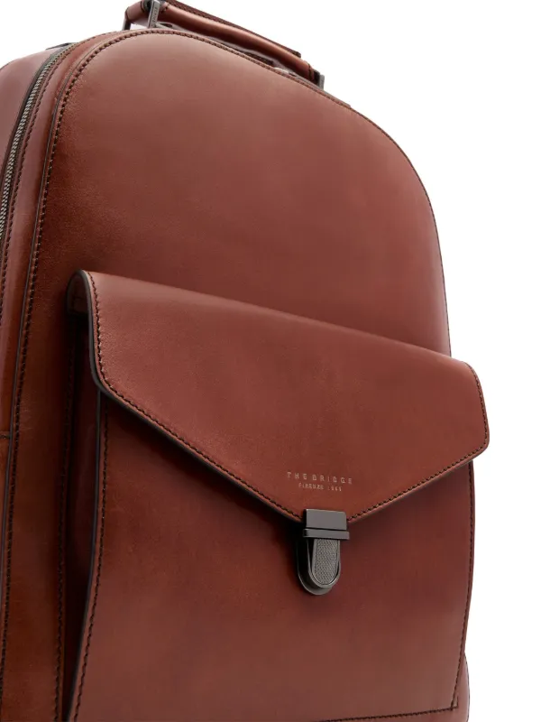 The Bridge 1980 Leather double-zip Backpack | Brown | FARFETCH
