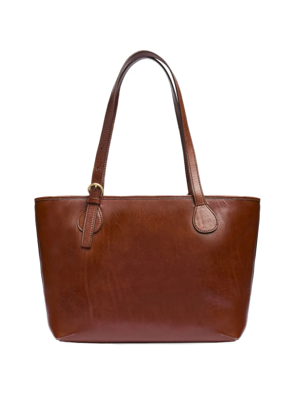 The Bridge Shopper met logoplakkaat Bruin