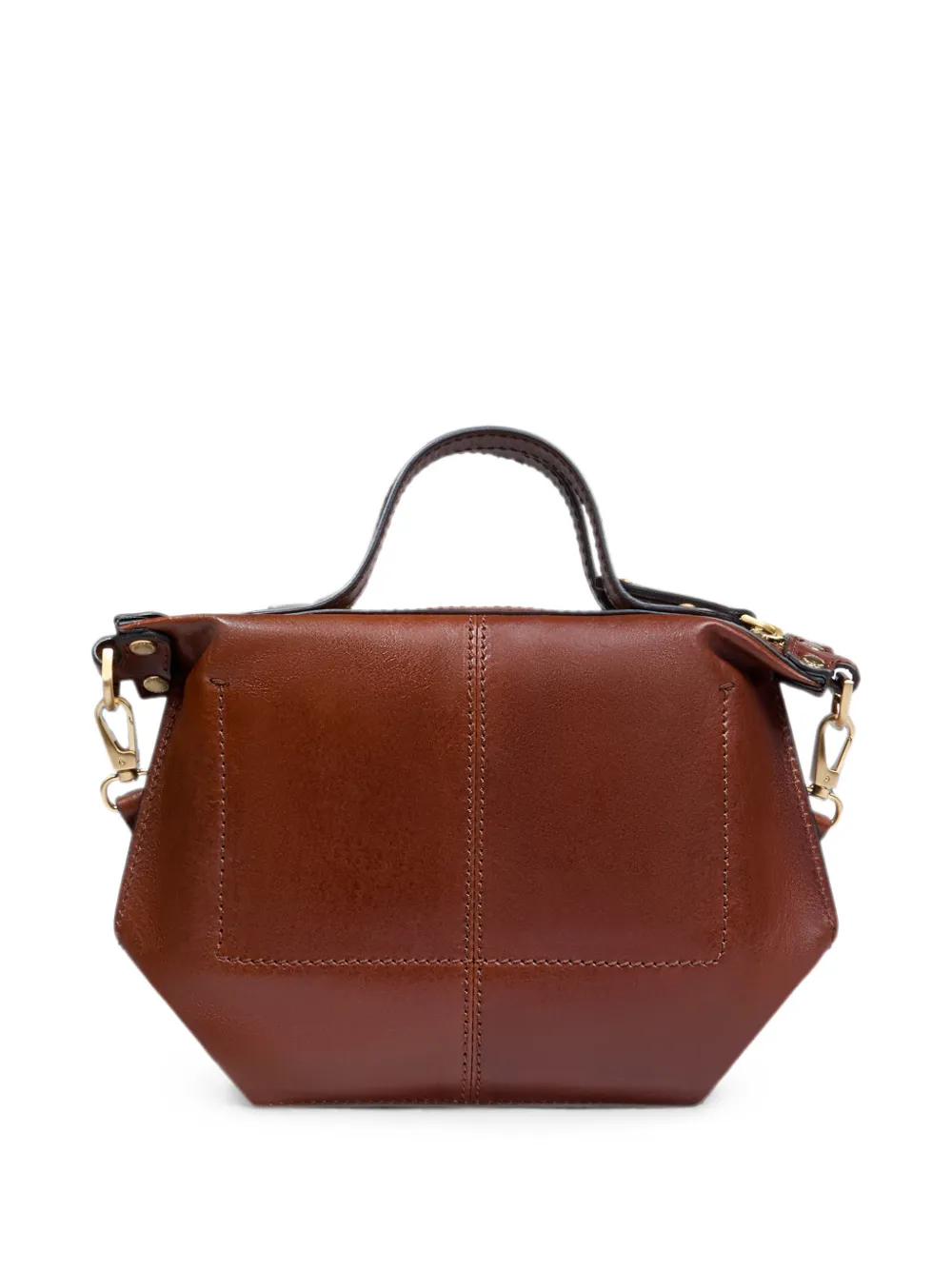 The Bridge Unica leren shopper Bruin