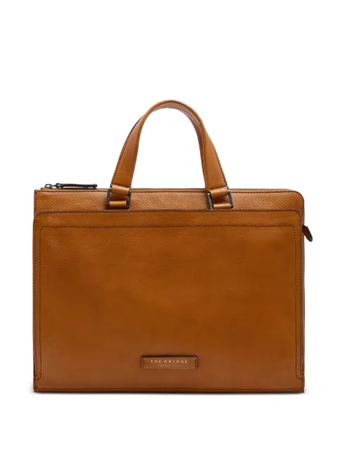 The Bridge Leone leather briefcase