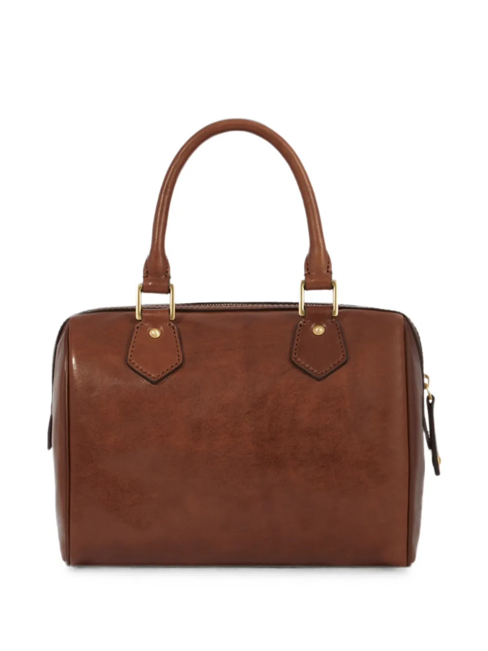 The Bridge Bauletto leren shopper met schouderband Bruin