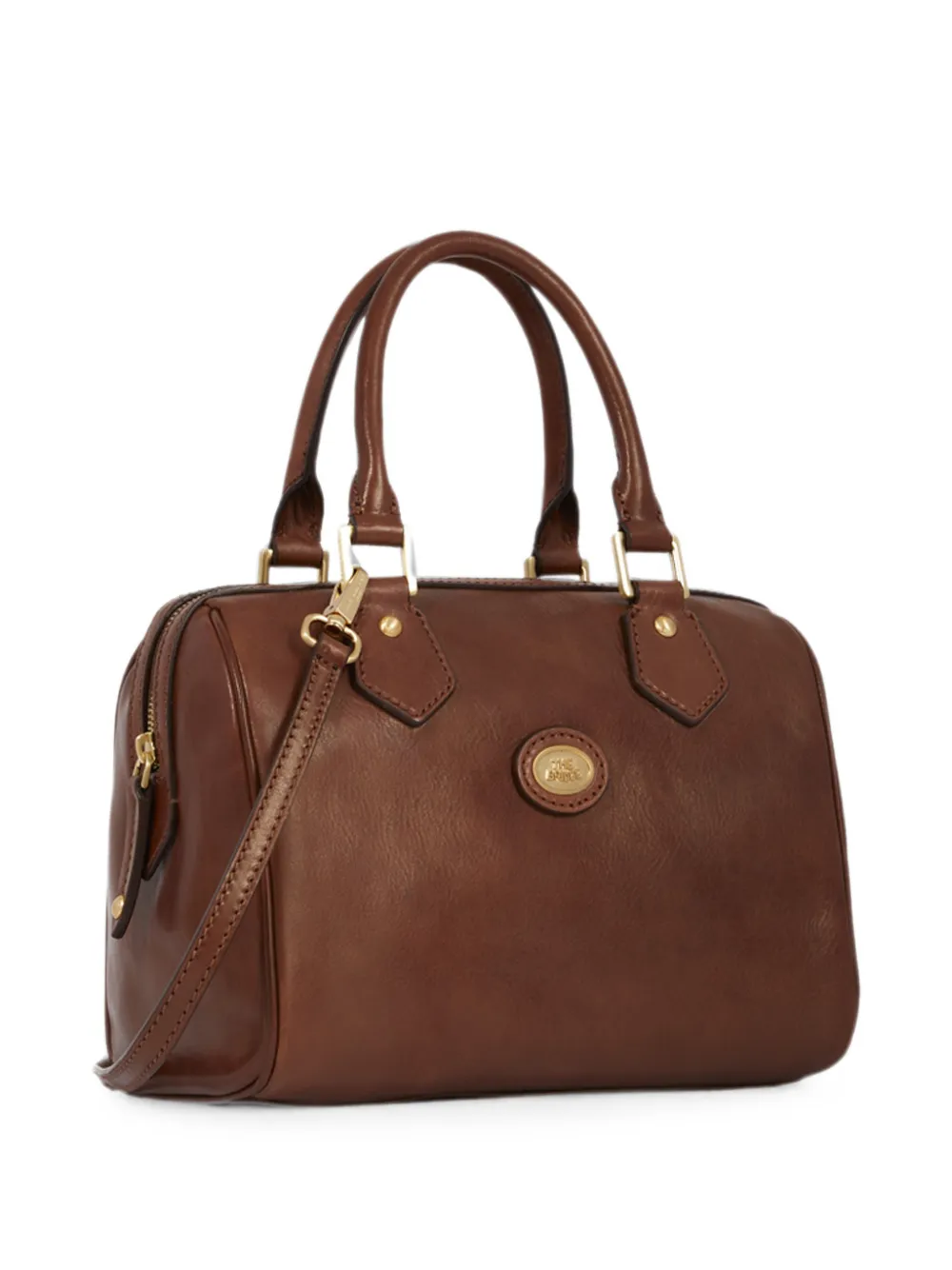 The Bridge Bauletto leren shopper met schouderband Bruin