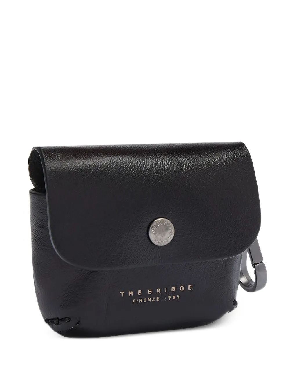 The Bridge leather AirPods case - Nero