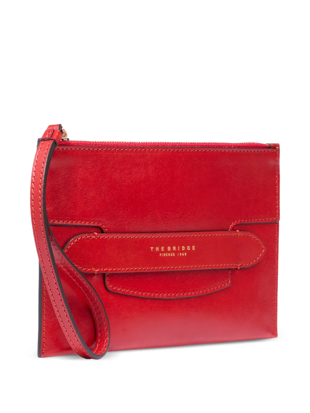 The Bridge Clutch met logo Rood