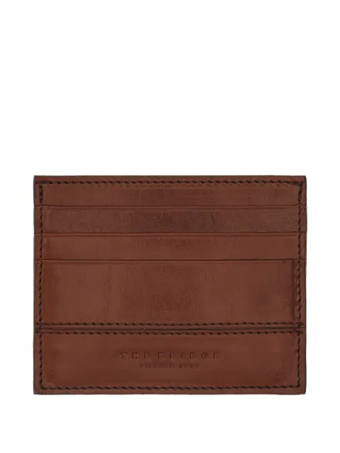 The Bridge Vespucci logo-debossed leather card holder