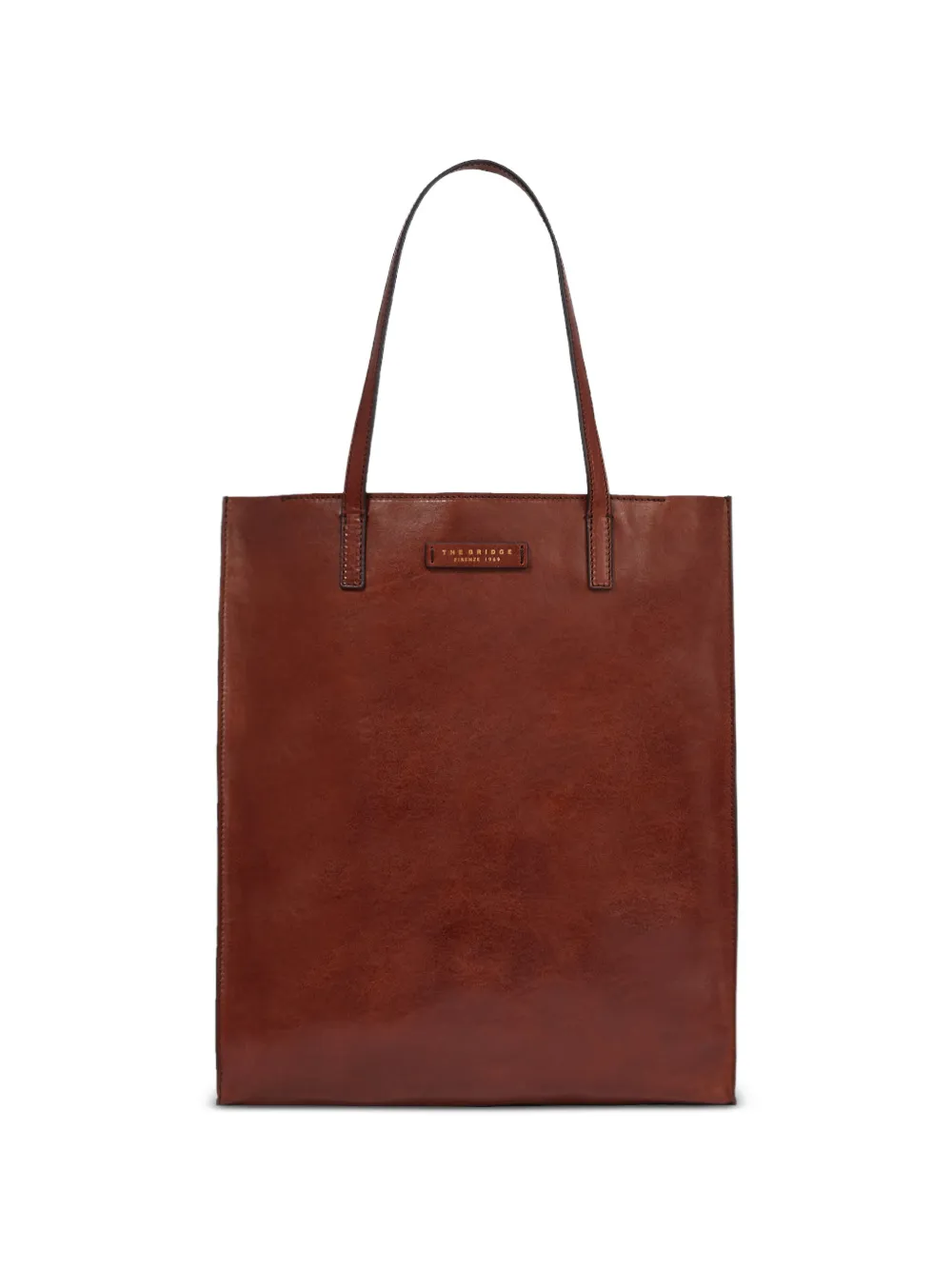 The Bridge Leren shopper Bruin