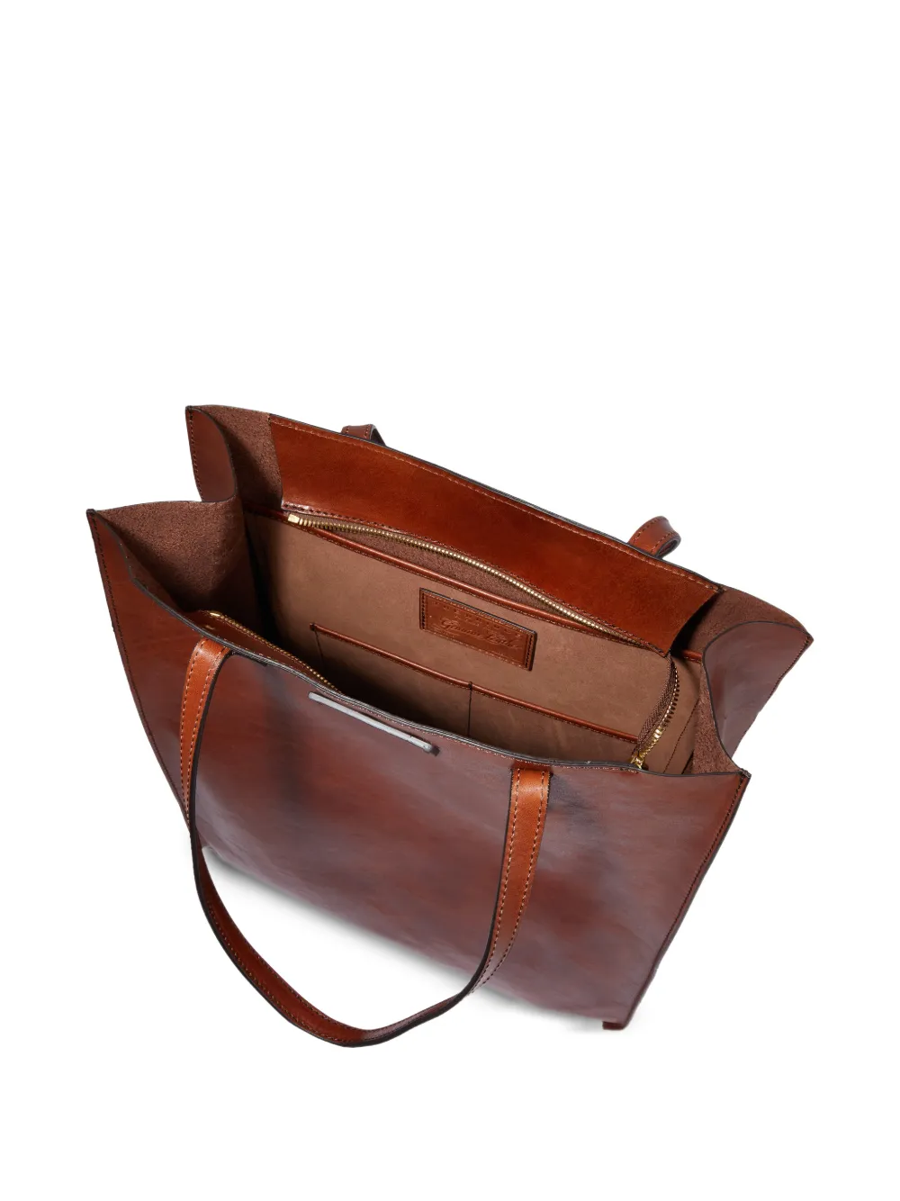 The Bridge Leren shopper Bruin