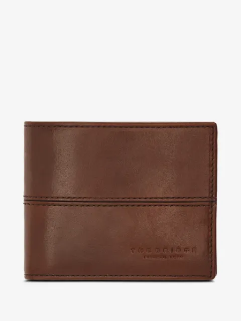 The Bridge Vespucci logo-debossed leather wallet