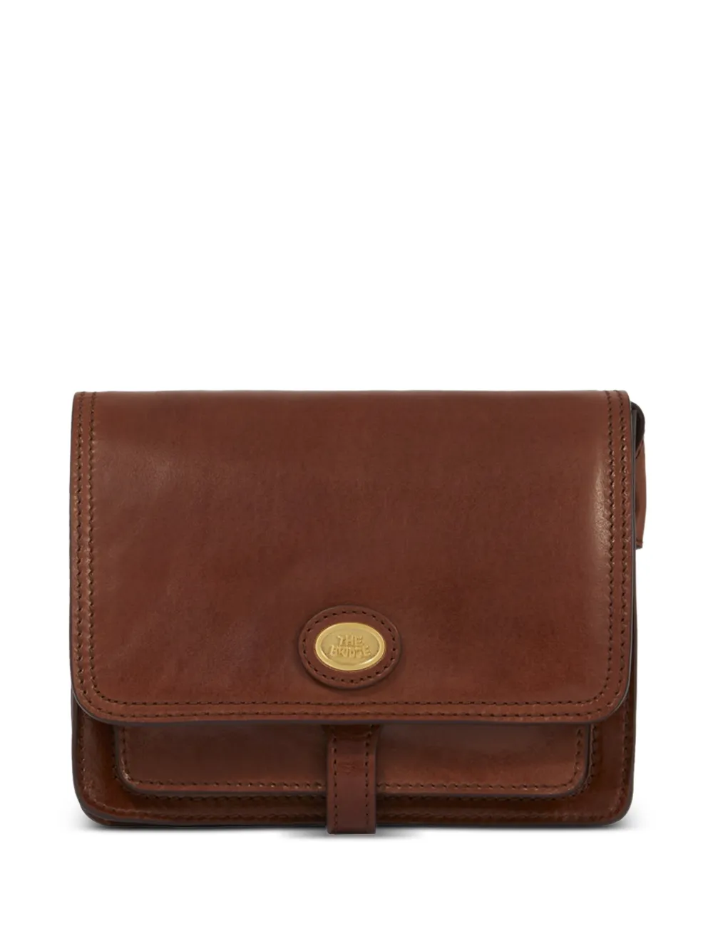 The Bridge sac à bandoulière en cuir à plaque logo - Marron The Bridge sac à bandoulière en cuir à plaque logo - Marron