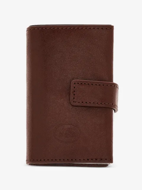 The Bridge press-stud leather cardholder