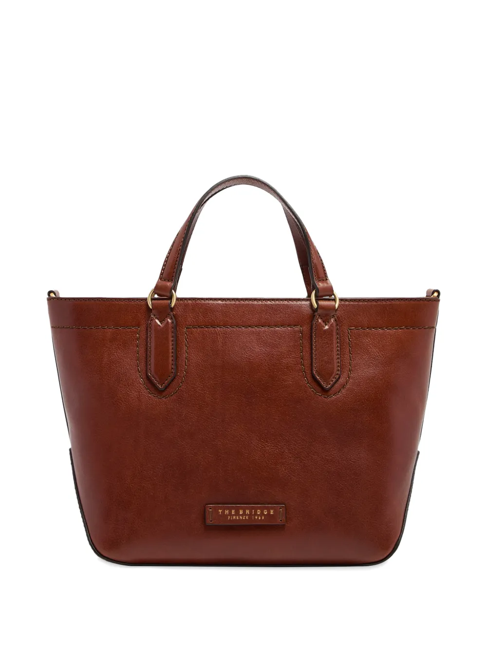 The Bridge Larissa leather tote bag - Braun